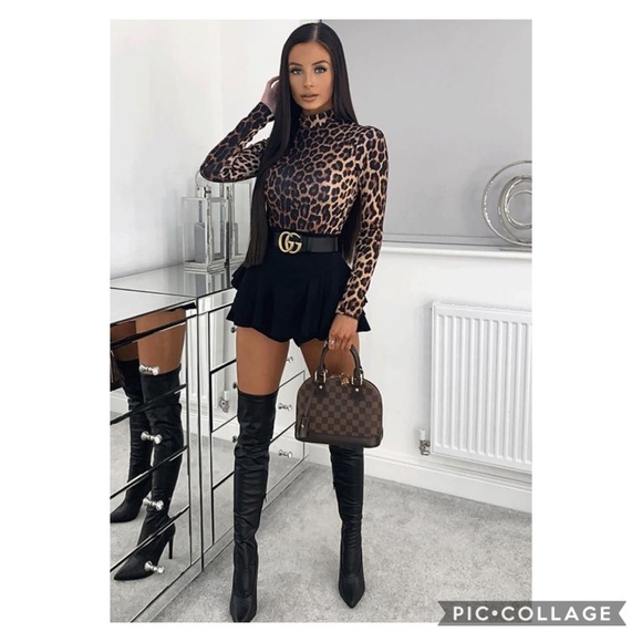 LAST 1❤️Leopard Long Sleeve Bodysuit - Picture 11 of 15